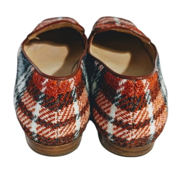 SOLD ❤️ KATE SPADE NEW YORK | Wool Plaid 1/4” Heeled Loafers Flats Shoes, Women - Picture 3 of 9